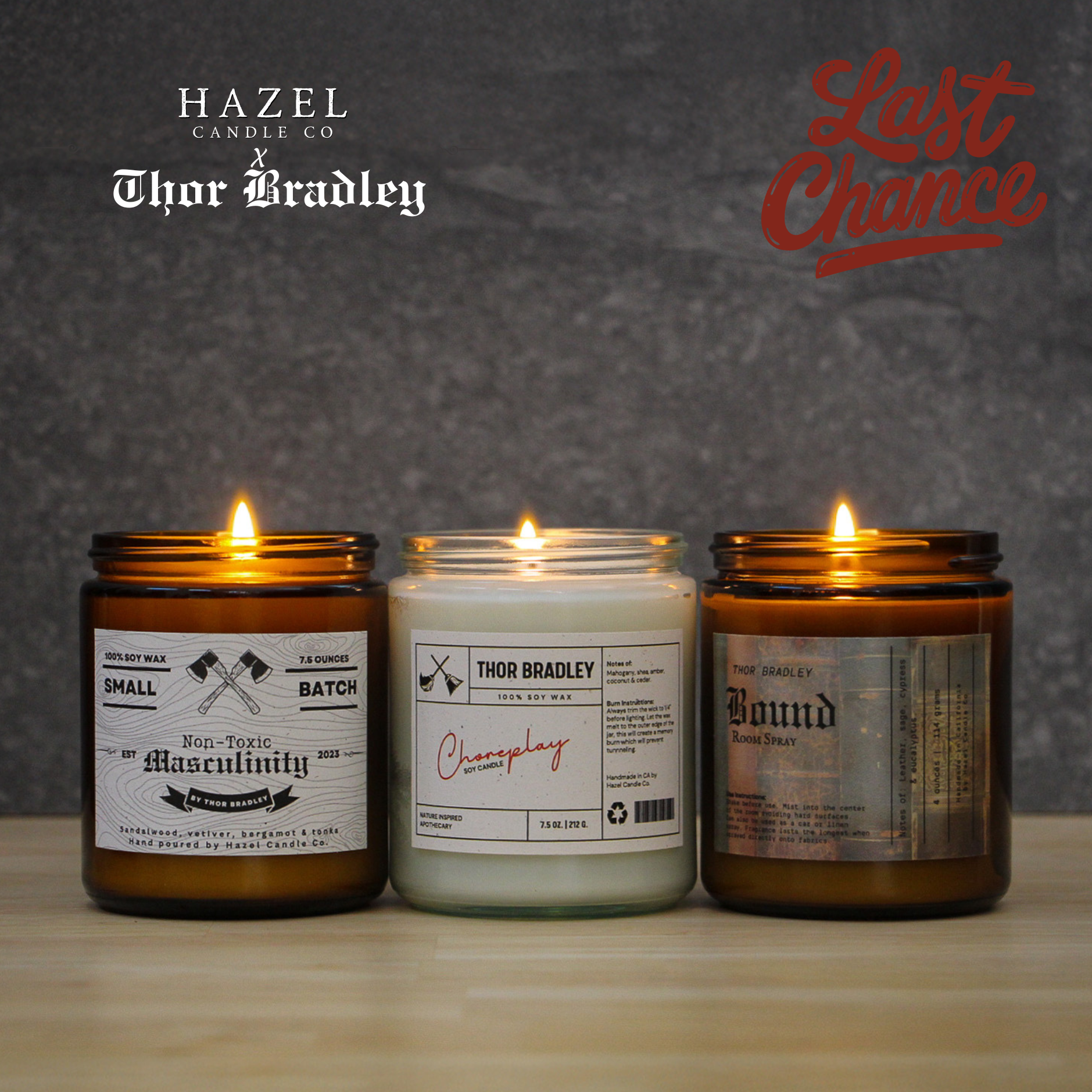 Thor's Bundles - Buy all 3 and save – Hazel Candle Co.
