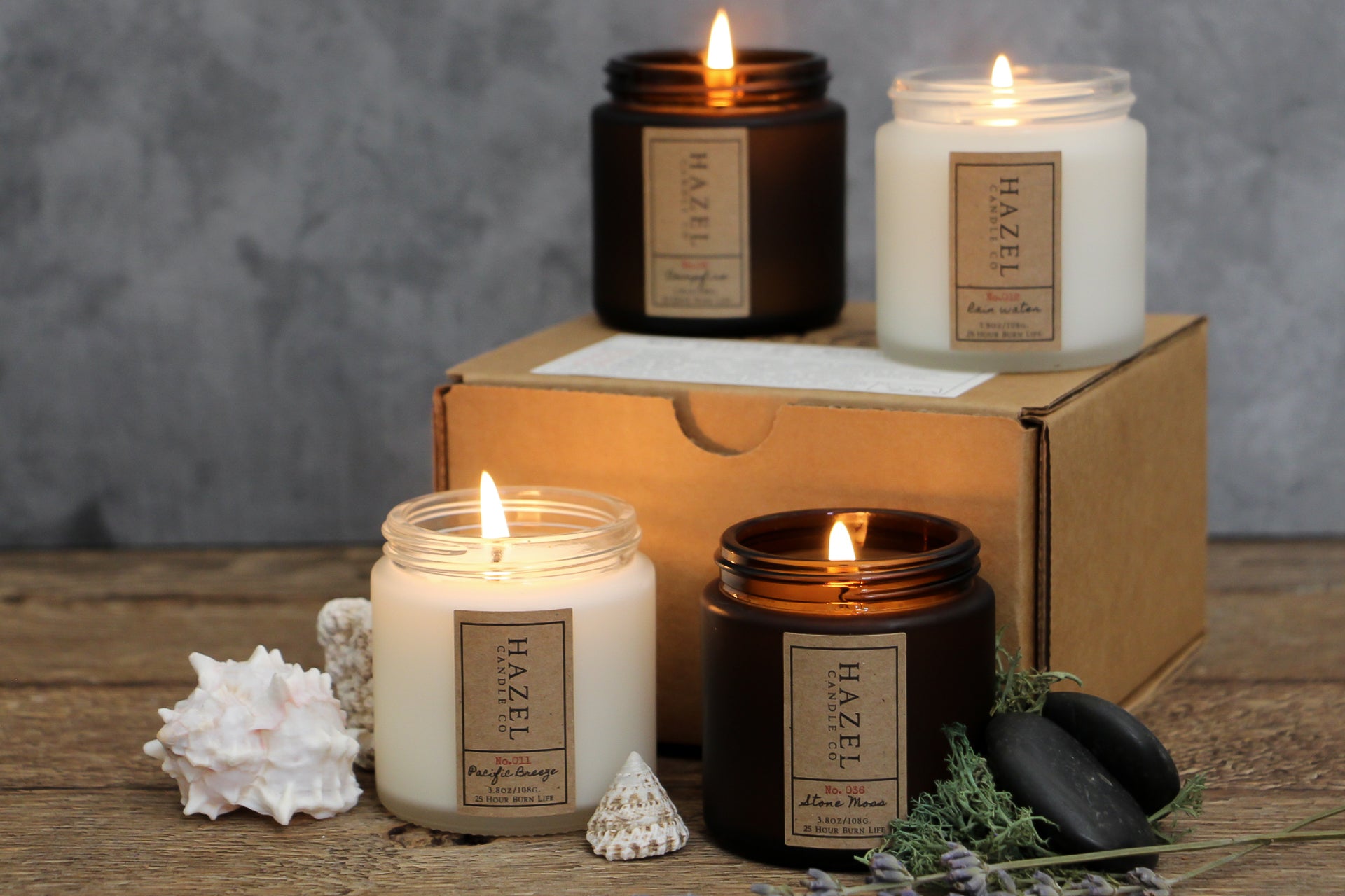 Best Sellers #2 Discovery Set (4 candles) – Hazel Candle Co.