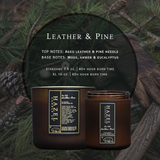 LEATHER & PINE Candle
