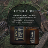 LEATHER & PINE Candle
