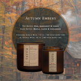 Autumn Embers Candle [maple + smoke]