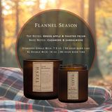 Flannel Season Candle [green apple + toasted pecan]