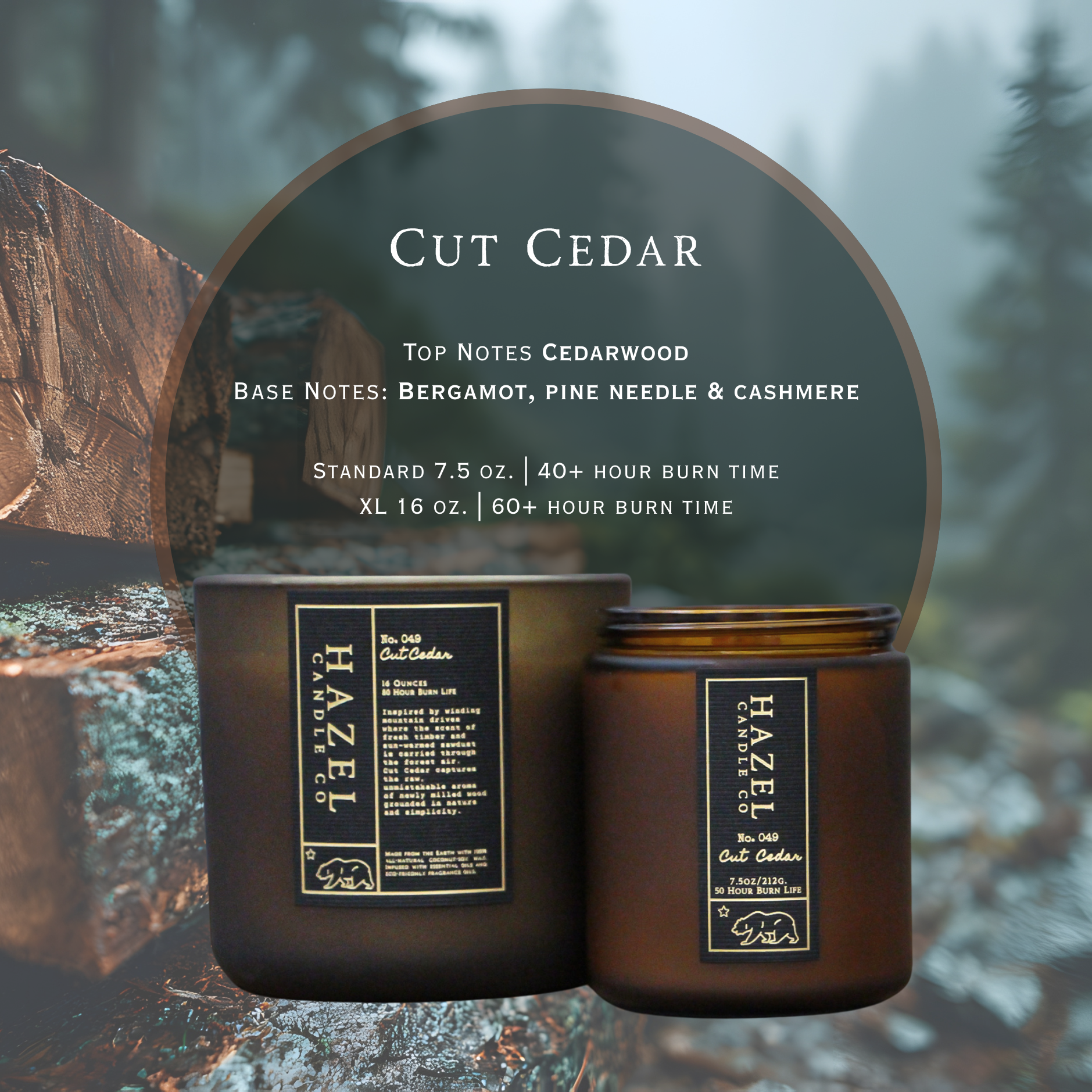 CUT CEDAR Candle – Hazel Candle Co.